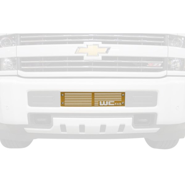Wehrli Custom Fabrication® - 1-Pc Deore Gold Two Stage Powder Coated Bumper Grille