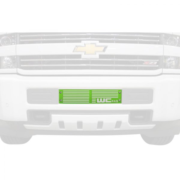 Wehrli Custom Fabrication® - 1-Pc Fluorescent Green Two Stage Powder Coated Bumper Grille
