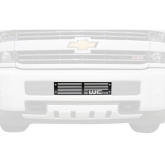 Wehrli Custom Fabrication® - 1-Pc Fine Texture Black Single Stage Powder Coated Bumper Grille