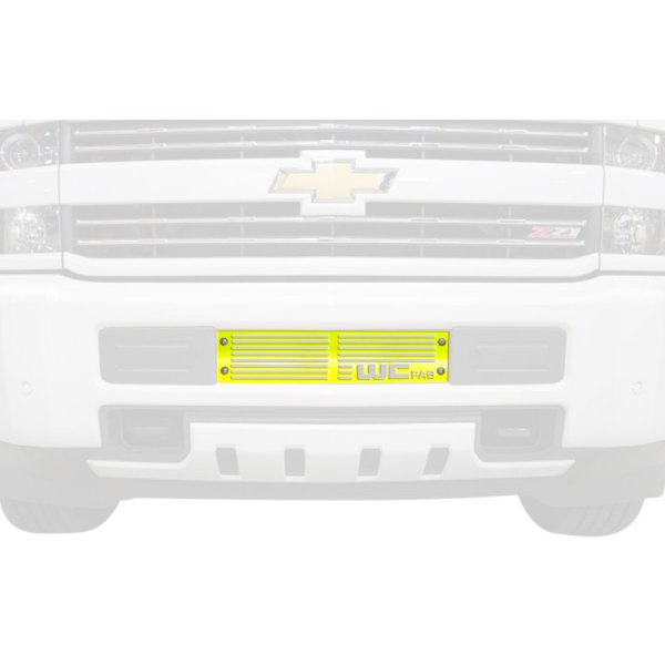 Wehrli Custom Fabrication® - 1-Pc Fluorescent Yellow Two Stage Powder Coated Bumper Grille