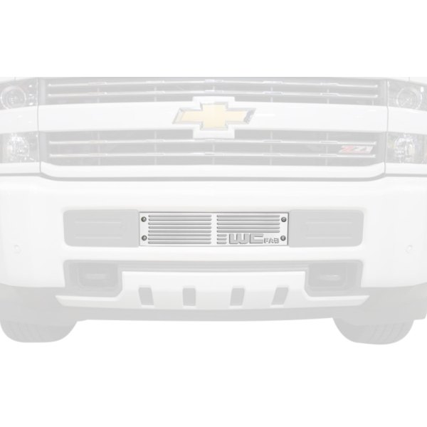 Wehrli Custom Fabrication® - 1-Pc Gloss White Single Stage Powder Coated Bumper Grille
