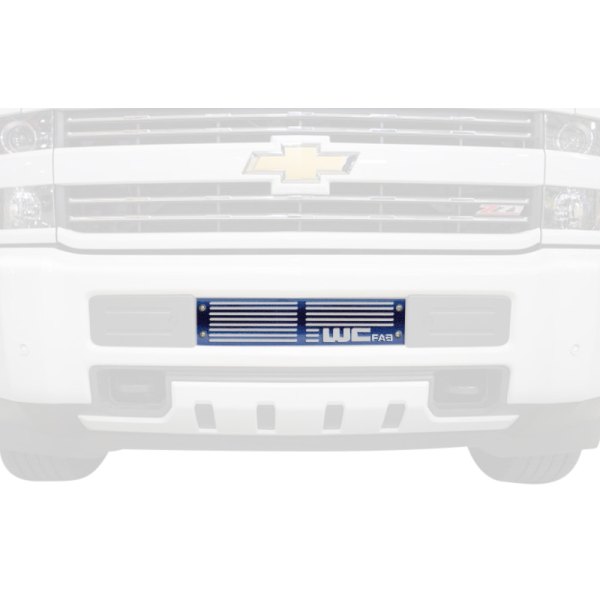 Wehrli Custom Fabrication® - 1-Pc Hybrid Blue Two Stage Powder Coated Bumper Grille