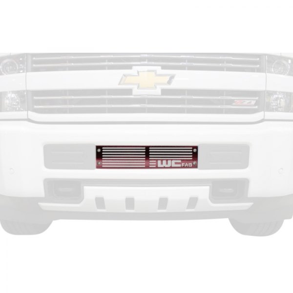 Wehrli Custom Fabrication® - 1-Pc Hybrid Red Two Stage Powder Coated Bumper Grille