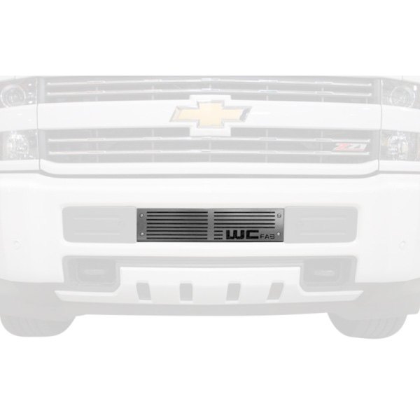 Wehrli Custom Fabrication® - 1-Pc Heavy Silver Two Stage Powder Coated Bumper Grille