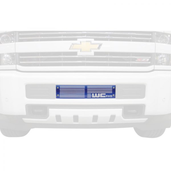 Wehrli Custom Fabrication® - 1-Pc Illusion Blueberry Two Stage Powder Coated Bumper Grille