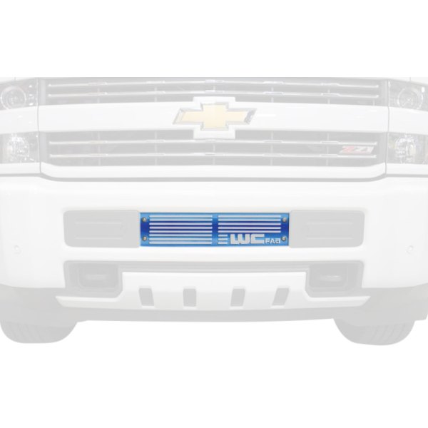 Wehrli Custom Fabrication® - 1-Pc Illusion Lite Blue Two Stage Powder Coated Bumper Grille