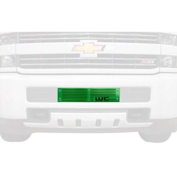 Wehrli Custom Fabrication® - 1-Pc Illusion Lime Time Two Stage Powder Coated Bumper Grille