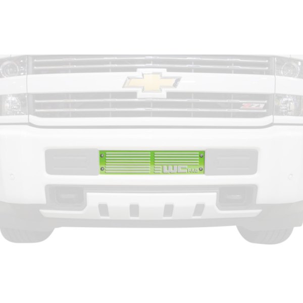 Wehrli Custom Fabrication® - 1-Pc Kiwi Green Single Stage Powder Coated Bumper Grille