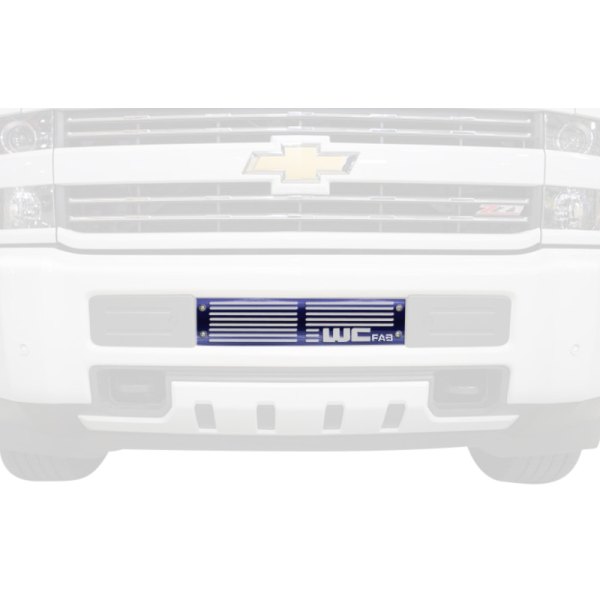 Wehrli Custom Fabrication® - 1-Pc Metallic Candy Blue Two Stage Powder Coated Bumper Grille