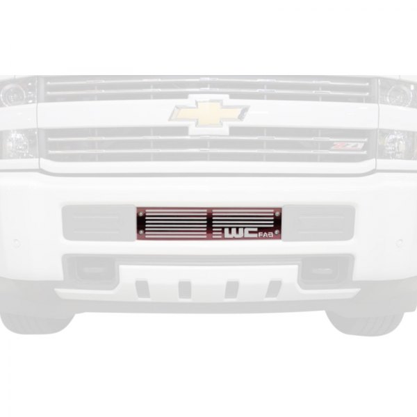 Wehrli Custom Fabrication® - 1-Pc Red Two Stage Powder Coated Bumper Grille