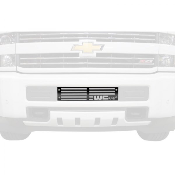 Wehrli Custom Fabrication® - 1-Pc Satin Black Single Stage Powder Coated Bumper Grille