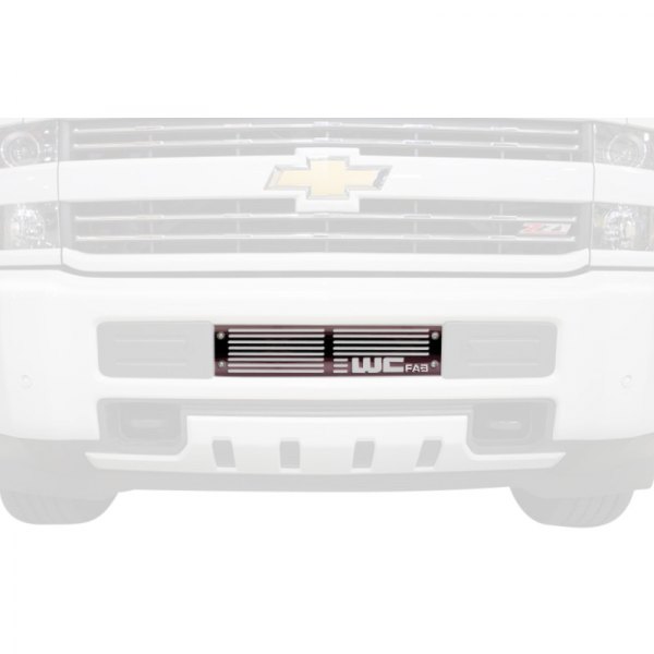 Wehrli Custom Fabrication® - 1-Pc Sparkle Burgundy Two Stage Powder Coated Bumper Grille