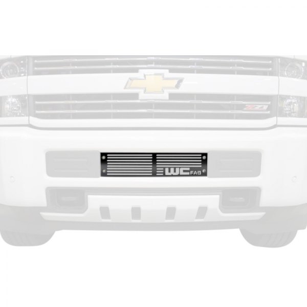 Wehrli Custom Fabrication® - 1-Pc Semi-Gloss Black Single Stage Powder Coated Bumper Grille