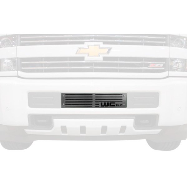 Wehrli Custom Fabrication® - 1-Pc Silver Hybrid Two Stage Powder Coated Bumper Grille