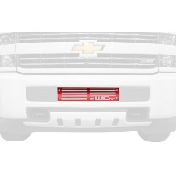 Wehrli Custom Fabrication® - 1-Pc Sparkle New Red Two Stage Powder Coated Bumper Grille