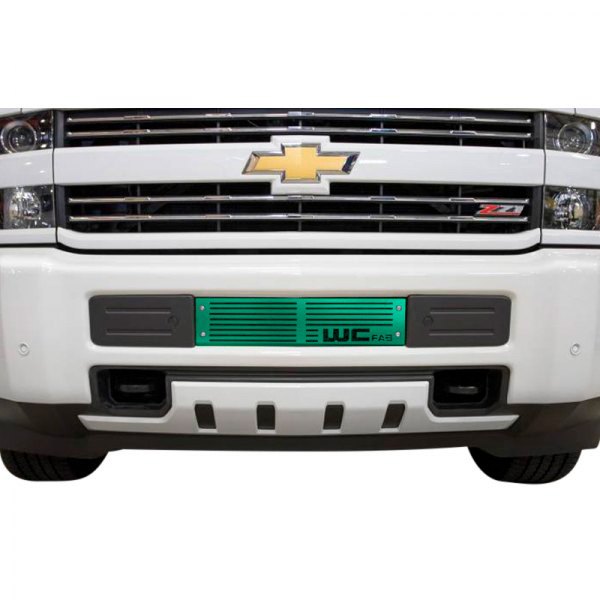 Wehrli Custom Fabrication® - 1-Pc Transparent Green Two Stage Powder Coated Bumper Grille