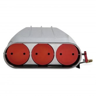 Weiand® - Enderle Style 2 x 4 White Air Intake Scoop (6.5" OD x 2.5" H)