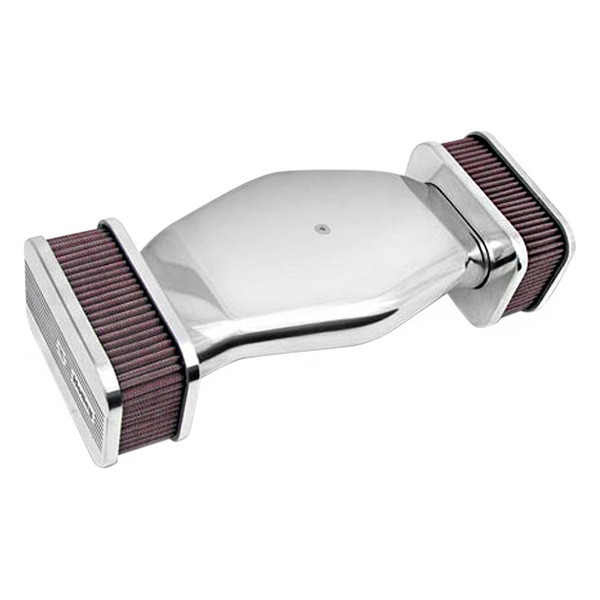 Holley® 64280 - Hi Tek Red Aluminum Polished Air Cleaner Assembly