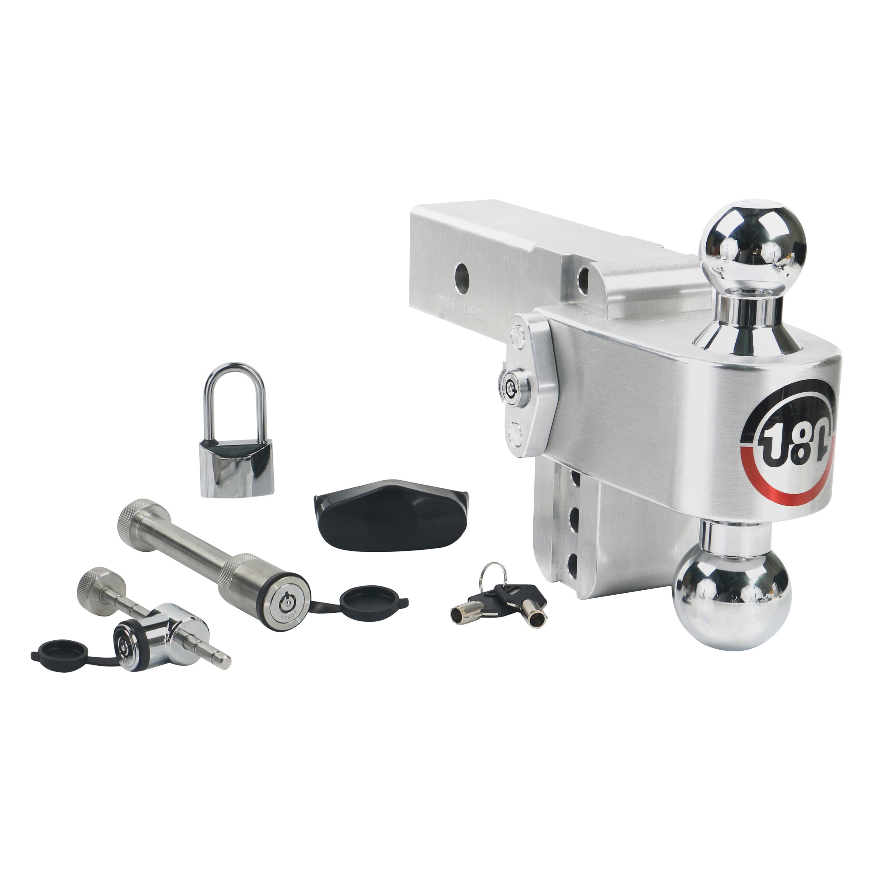 Weigh Safe® Class 5 180 Hitch Adjustable Dual Ball Mount Set with