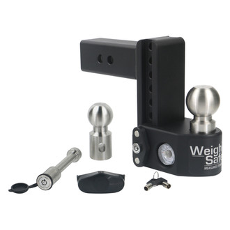 Weigh Safe® - Class 5 Adjustable 6" Drop Steel with Stainless Steel Balls Ball Mount with Built-in Scale for 2-1/2" Receivers
