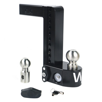 Weigh Safe® - Class 4 Adjustable 10" Drop Cerakote Black with Stainless Steel Balls Ball Mount with Built-in Scale for 2" Receivers