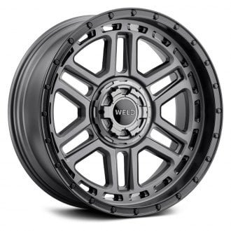 WELD OFF-ROAD® - CRUX W221 Satin Gunmetal with Satin Black Ring