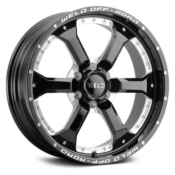 WELD OFF-ROAD® - GRANADA 6 W125 Gloss Black with Milled Accents
