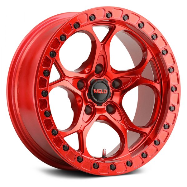 WELD OFF-ROAD® - LEDGE BEADLOCK W906 Candy Red with Red Ring