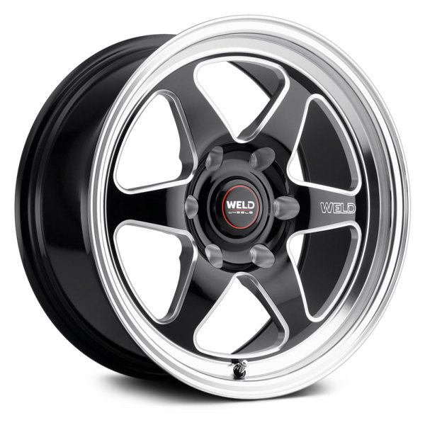 WELD PERFORMANCE® - S156 VENTURA 6 DRAG Gloss Black with Milled Accents