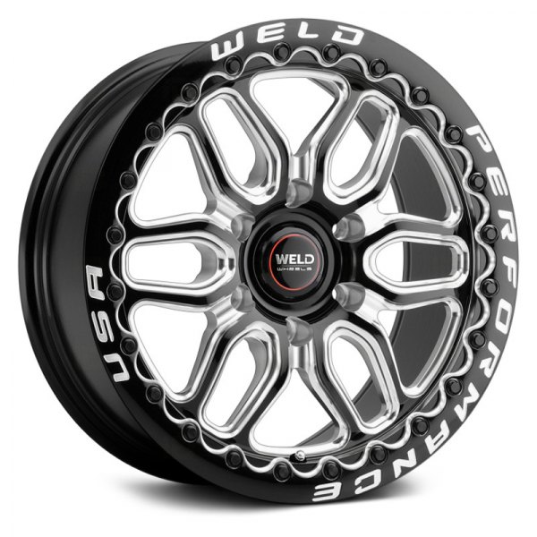 WELD PERFORMANCE® - S903 LAGUNA 6 BEADLOCK Gloss Black with Milled Accents