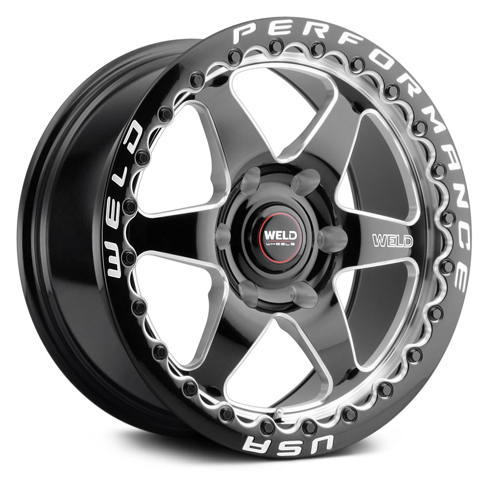 WELD PERFORMANCE® S909 VENTURA 6 BEADLOCK Wheels - Gloss Black with ...