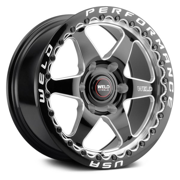 WELD PERFORMANCE® - S909 VENTURA 6 BEADLOCK Gloss Black with Milled Accents