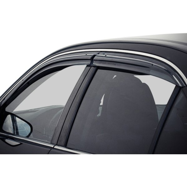 WELLvisors® - Tape-On Aerodyn Series Smoke Front and Rear Side Window Deflectors