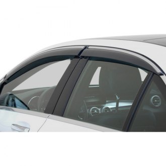 AC WOW 4x Wind Deflectors Compatible with Mercedes C Class W204 5-door Wagon Estate Universal 2007 2008 2009 2010 2011 2012 2013 2014 Acrylic Glass Weather Shields Visors