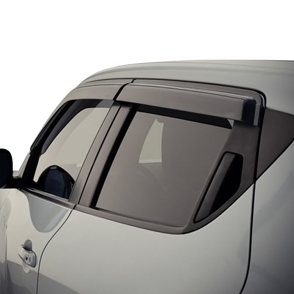 WELLvisors® - Tape-On Premium Series Smoke Front and Rear Side Window Deflectors