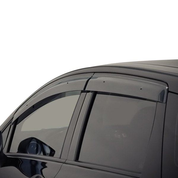 WELLvisors® - Tape-On Premium Series Smoke Front and Rear Side Window Deflectors