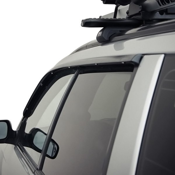 WELLvisors® - Tape-On Premium Series Smoke Front Side Window Deflectors