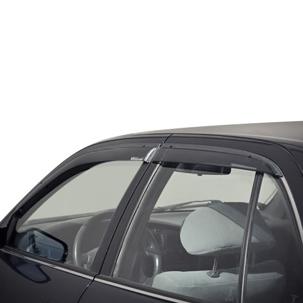 WELLvisors® - Tape-On Premium Series Smoke Front and Rear Side Window Deflectors