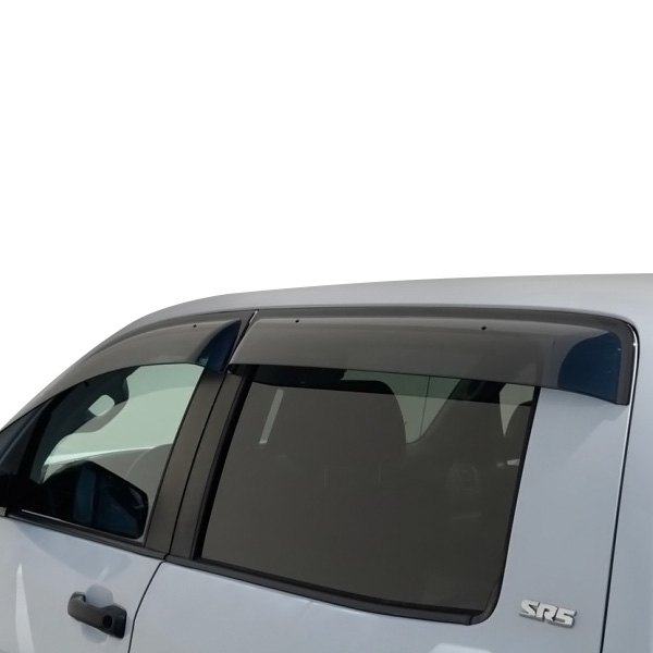 WELLvisors® - Tape-On Off-Road Series Smoke Front and Rear Side Window Deflectors