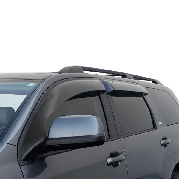 WELLvisors® - Tape-On Off-Road Series Smoke Front and Rear Side Window Deflectors