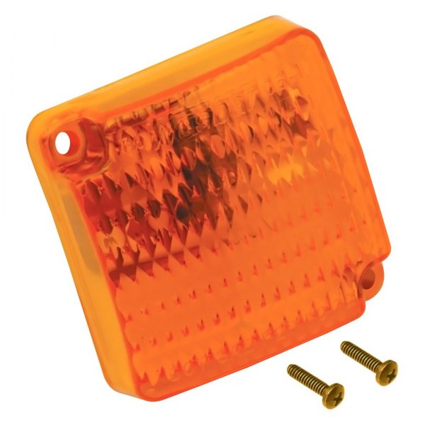 Wesbar® - 2.25" Amber Square Surface Mount Lens for Clearance Marker Light