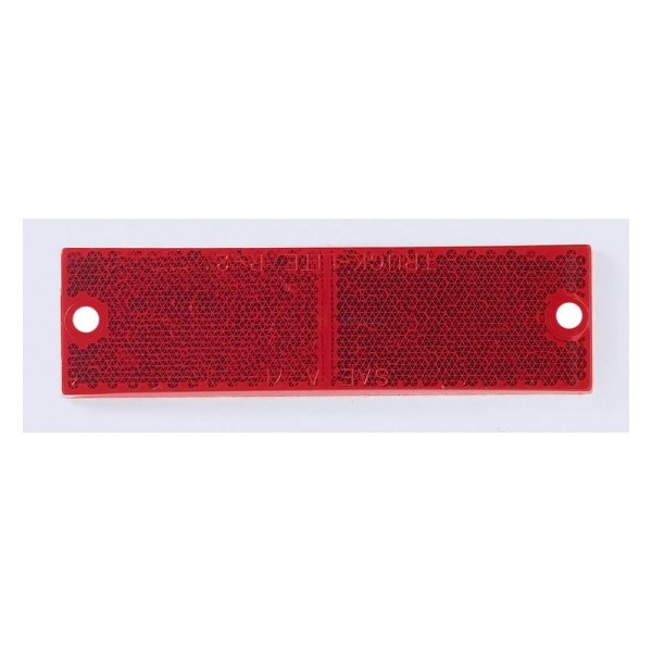 Wesbar® - Red Adhesive Mount Reflector with Mounting Holes
