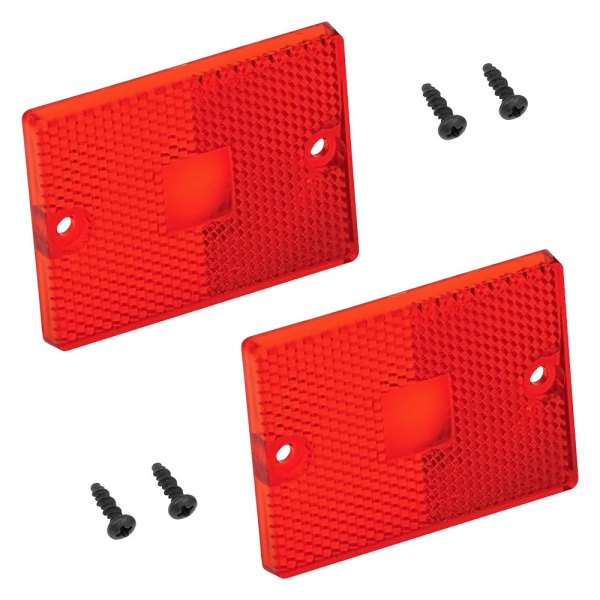 Wesbar® - 80 Series Side Red Square Surface Mount Lens for Submersible Tail Light