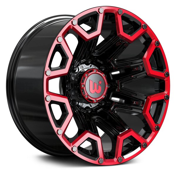 WESTERN® - BLAZE Gloss Black with Red Milled