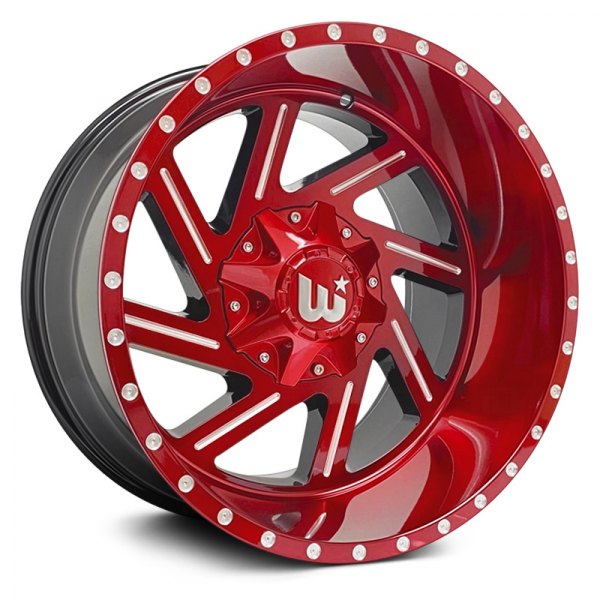 WESTERN® - CACTUS Red with Milled Spokes and Rivets
