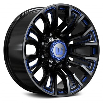 WESROCK® - MAVERICK Gloss Black with Blue Milled Accents