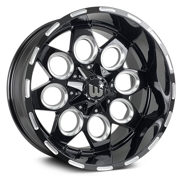 WESTERN® - STORM Gloss Black with Milled Spokes