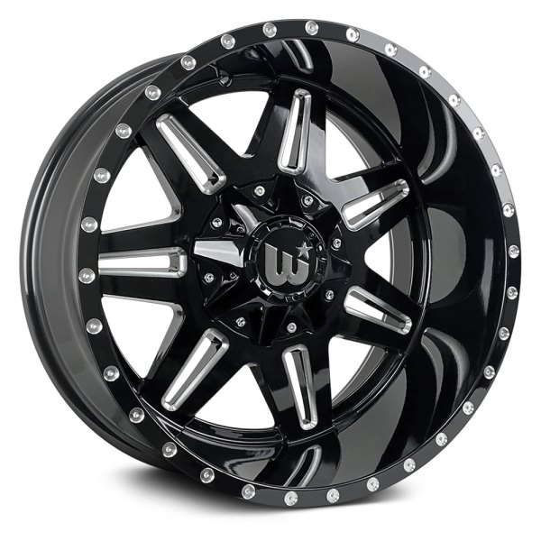 WESTERN® - TRAIL 2 Gloss Black with Milled Spokes and Rivets