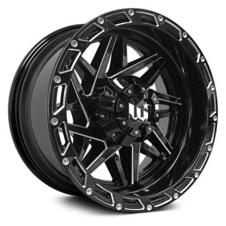 WESROCK® - BOULDER Gloss Black with Milled Spokes and Rivets