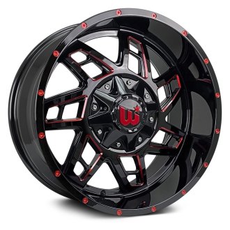 WESROCK® - COLT Gloss Black with Red Milled Accents and Rivets